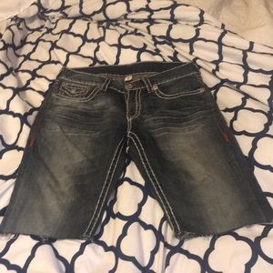 True Religion Men jean shorts